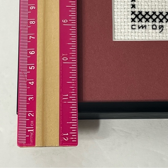 Vintage What Makes a House a Home Crossstitch Embroidery Frame No Glass Handmade - Picture 8 of 9